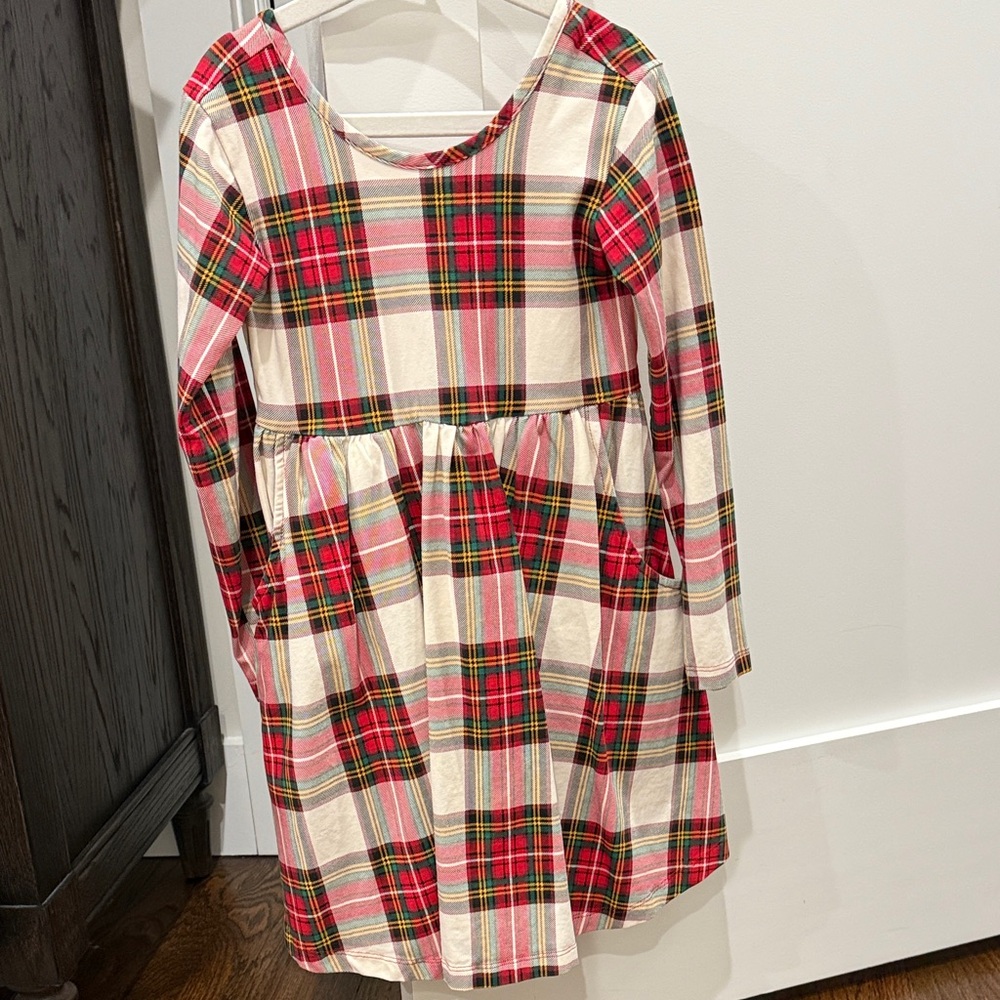 Plaid Long Sleeve Dress